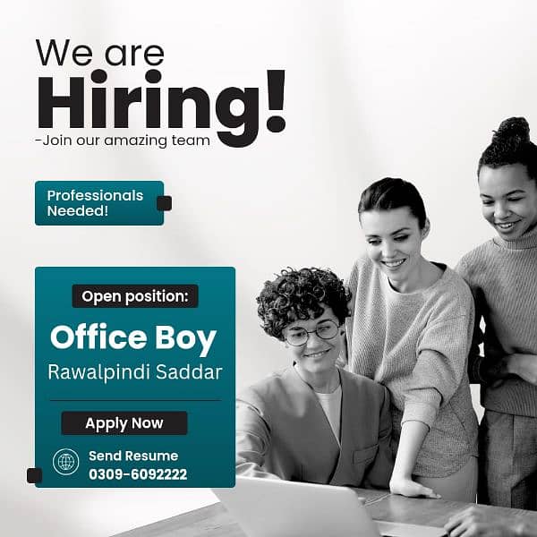 need Office boy. آفس بوائے کی ضرورت ہے 0