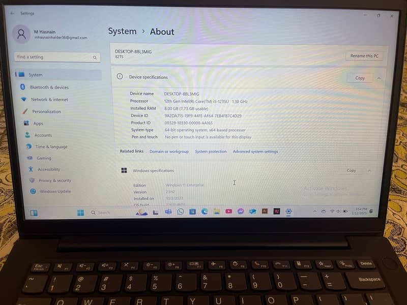 Lenovo Laptop i5 12th generation 2