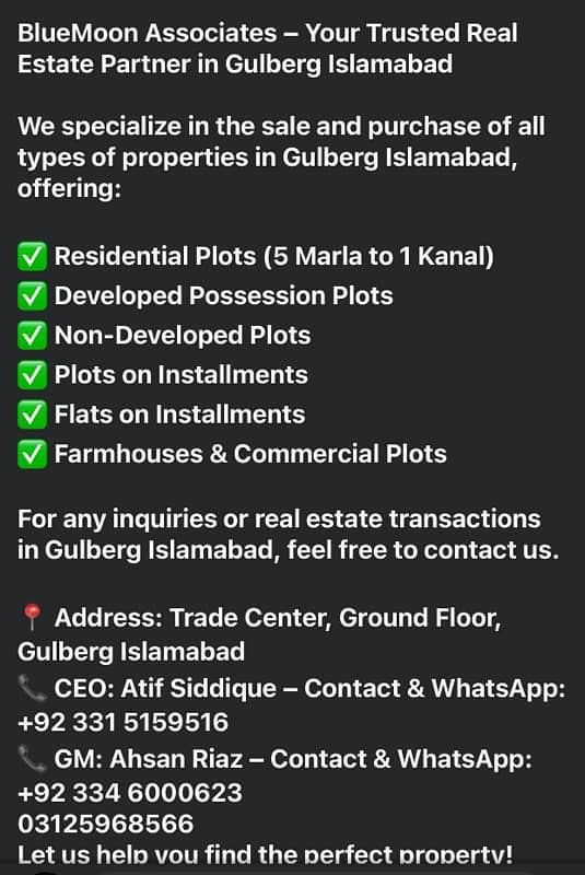 Gulberg Greens Plots 0