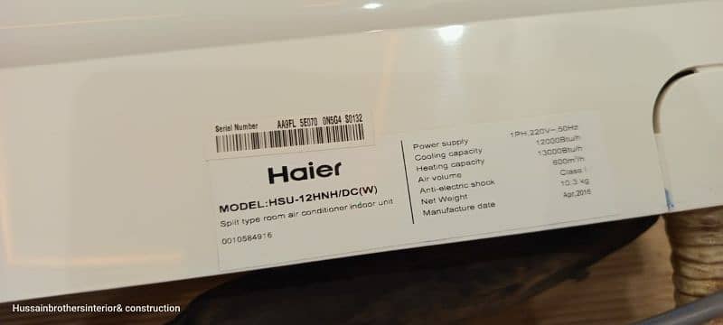 haier inverter and kinwood for sale . 0300.40. 86172 4