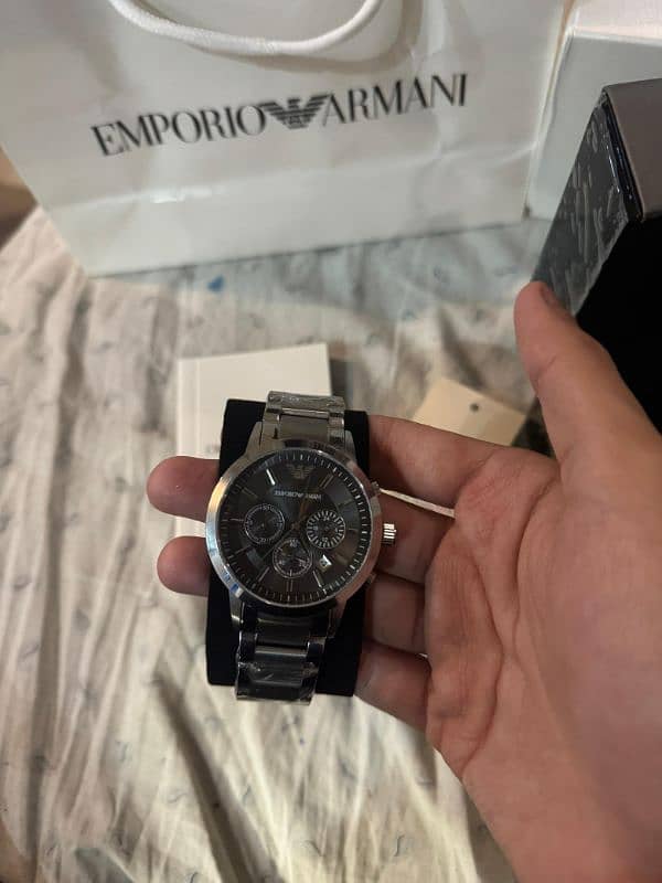 emporio armani stainless steel watch for men 2