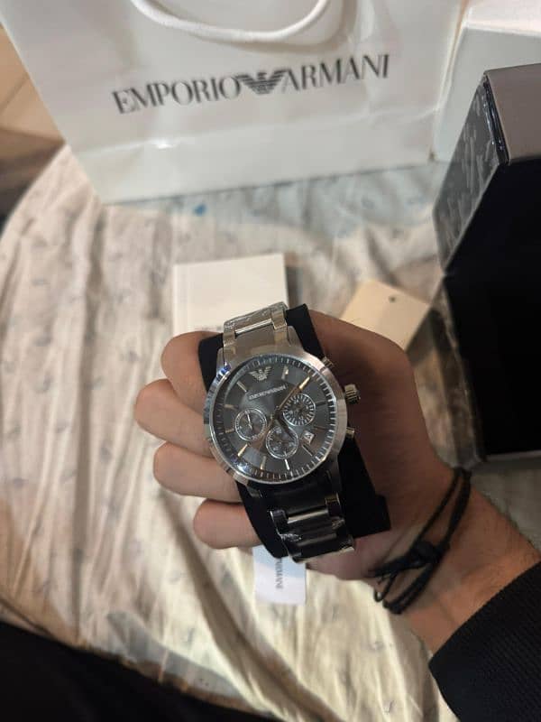 emporio armani stainless steel watch for men 3