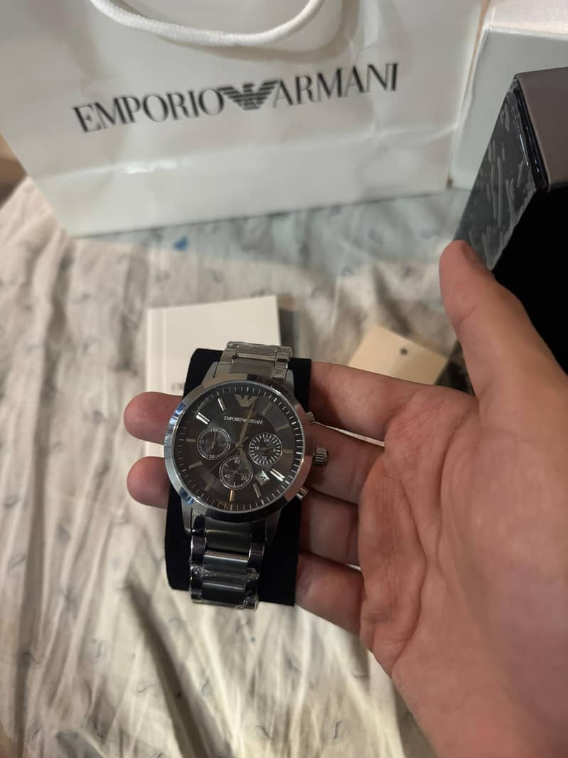 emporio armani stainless steel watch for men 7