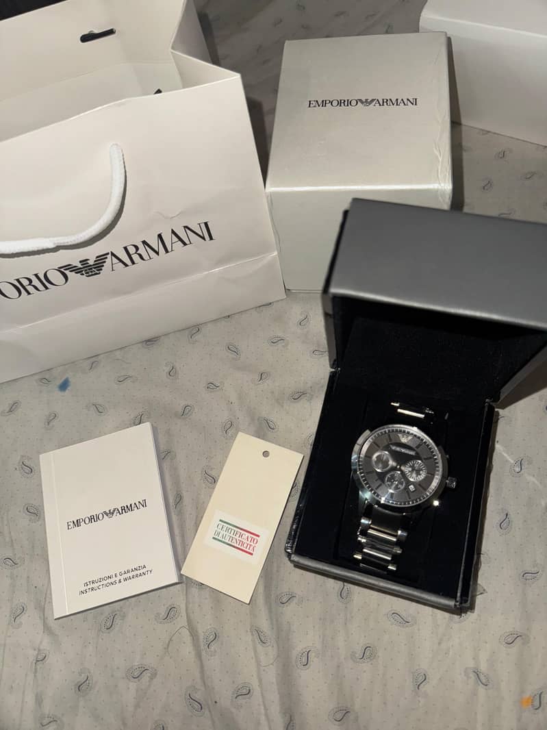 emporio armani stainless steel watch for men 8