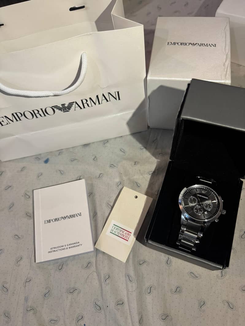 emporio armani stainless steel watch for men 9