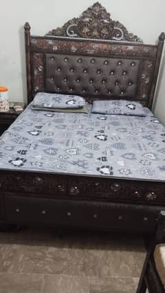 steel bed king size without metress