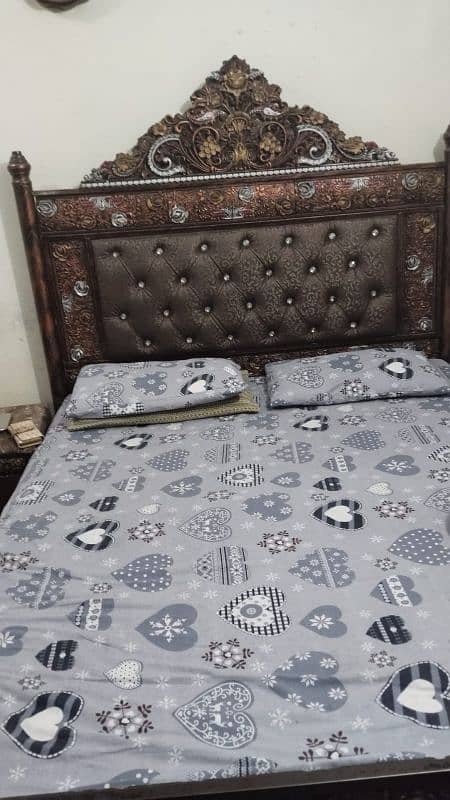 steel bed king size without metress 2