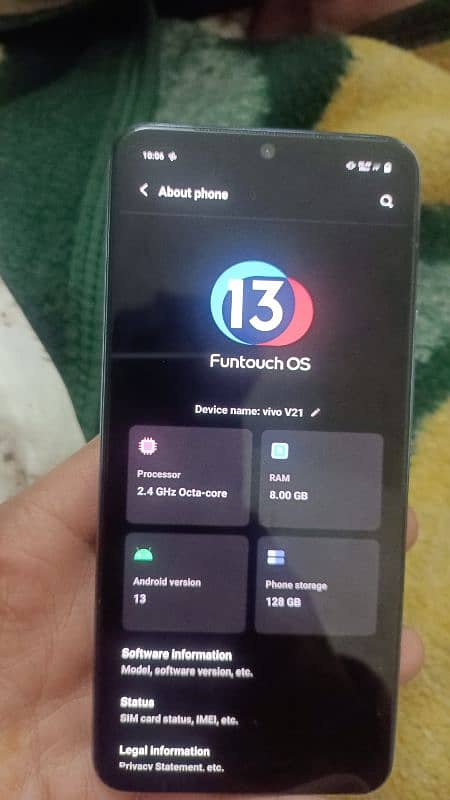 VIVO V21 8 128, BACK TOOTI HAI 0