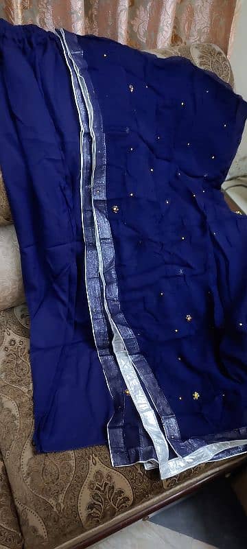 beautiful double shirt dress with trouser and dupatta 1