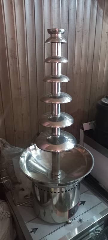 chocolate fountain chocolate dispenser bread, slicer pizza oven 1