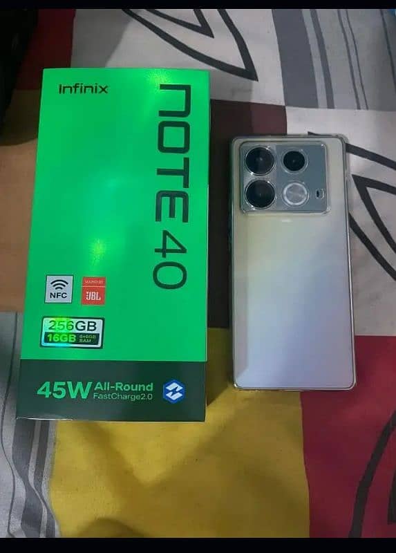 INFINIX NOTE 40 (8+8/256) COMPLETE BOX 8