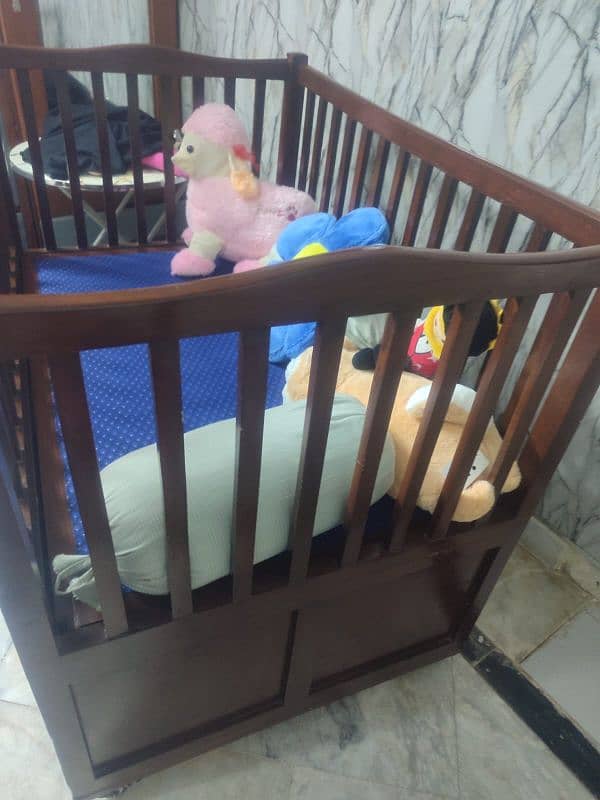 Baby cot with mattress 0