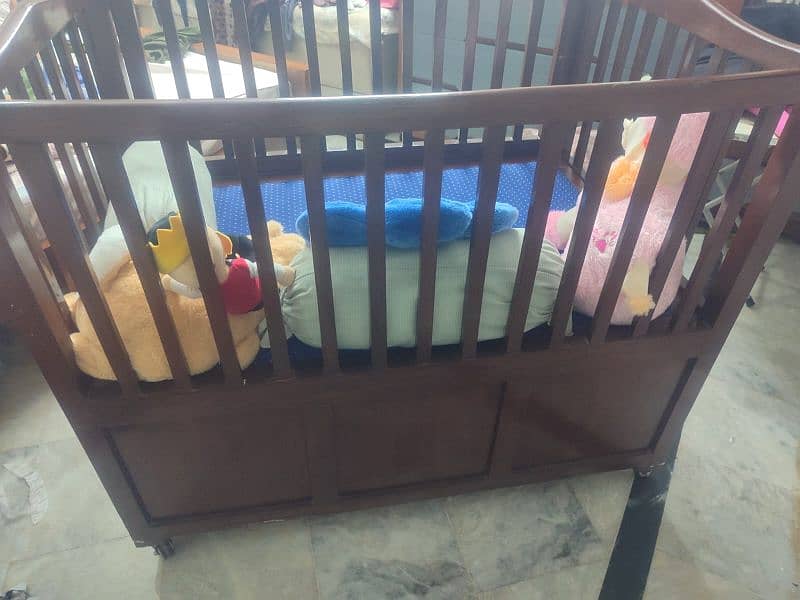 Baby cot with mattress 6