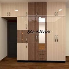 almari, sliding wardrobe, upper cabinet cupboard, kitchen cabinet