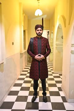 Open Sherwani Full Suit for Sale