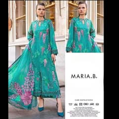 Maria B Pure Lawn Embroidered Summer Arrival 3 PC unstitched suit