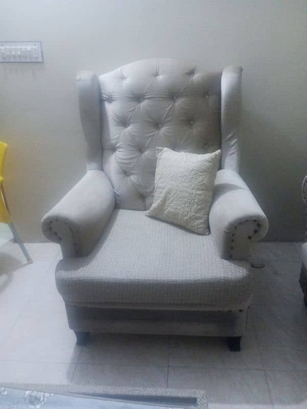 5 seater sofa set used 0