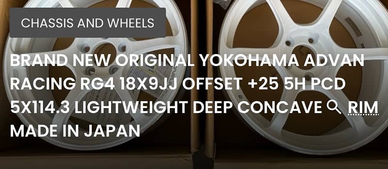 Yokohama Advan gt concave 18’’ 9jj 114pcd 5 nut rims for sale 1