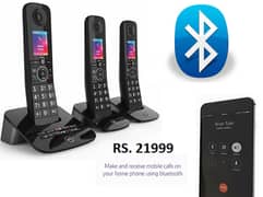 BT Premium Trio Cordless Phone with Color Display and Mobile Synch