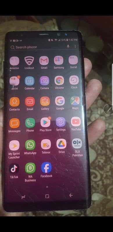 Samsung Note8 official aproved. 6/64. read add ist. fix price 1