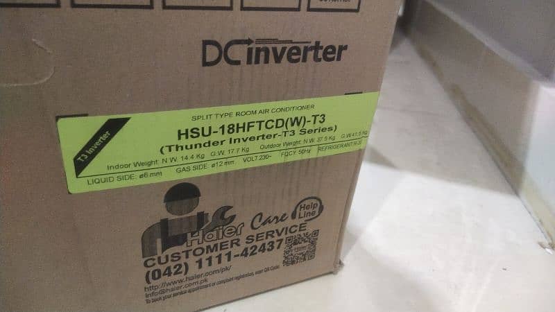 Haier AC DC inverter 1.5 heat 1