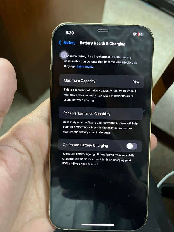 iphone 12 pro max 91% health non pta 5