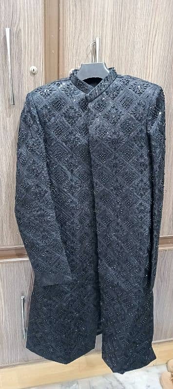 sherwani Black colour 2