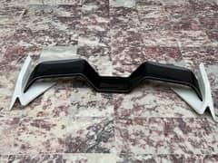 Honda Civic back spoiler high-quality painted black and white color