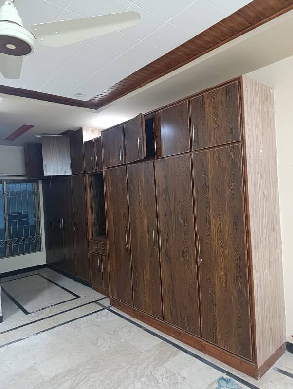 14marla 3beds DD TV lounge kitchen attached baths neat clean ground portion for rent in G 13 4 islamabad 1