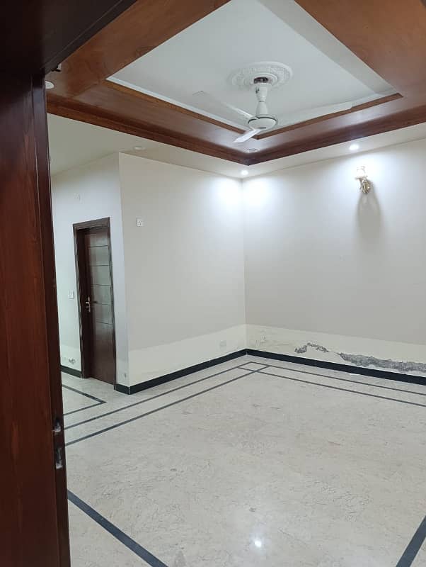 14marla 3beds DD TV lounge kitchen attached baths neat clean ground portion for rent in G 13 4 islamabad 4