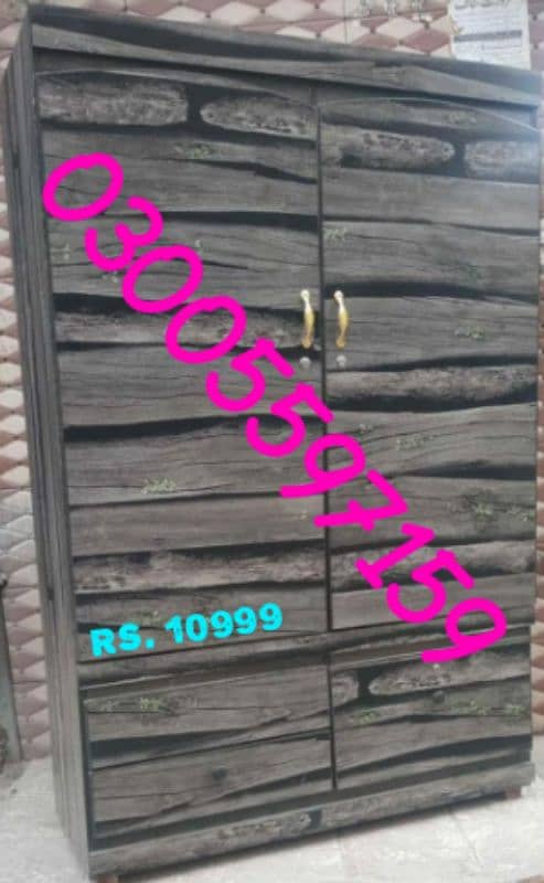 wardrobe almari 2 door almirah home furniture set dressing hostel use 19