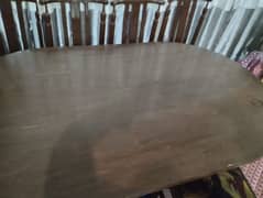 6persons wood dining table