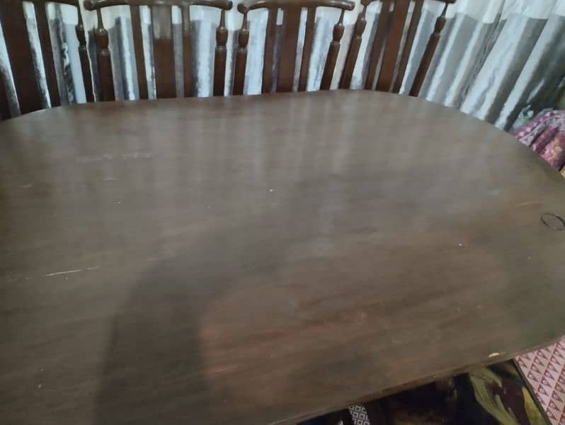 6persons wood dining table 0