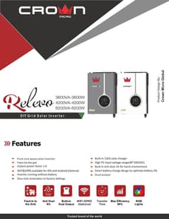 Crown Relevo Solar Hybrid inverter 4.2kw