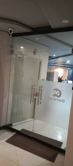 Office Glass Door with Moter