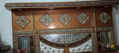 Bed,Metress,Sufa Set, Dressing Tabel, Pressing Table. Bartan Almari,