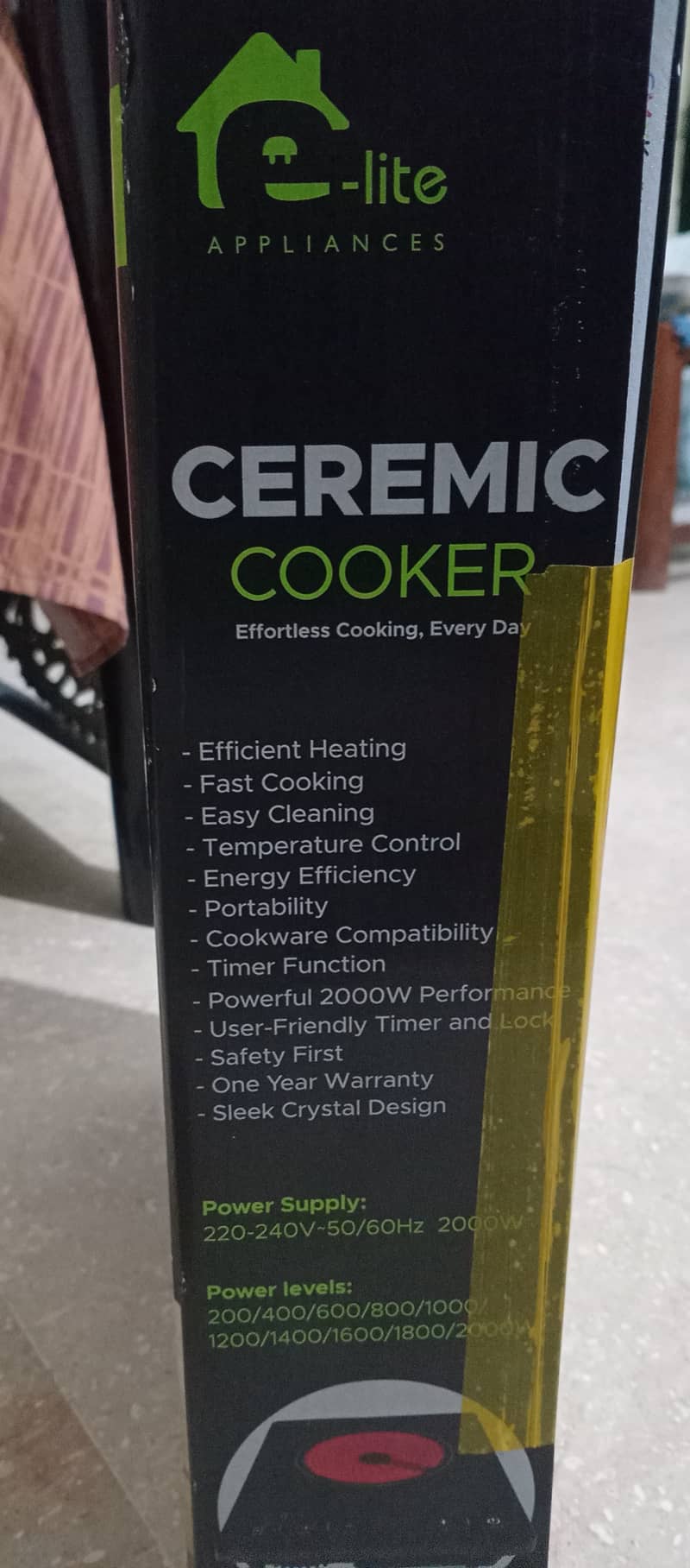 Hot  Plate |e -lite hot plate | ceremic hot plate | 1 year warranty 3