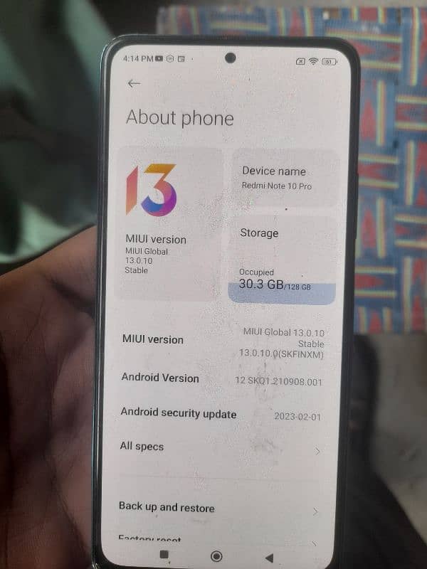 Infinix 3/32 or redmi note 10 pro 6/128 for sale 1