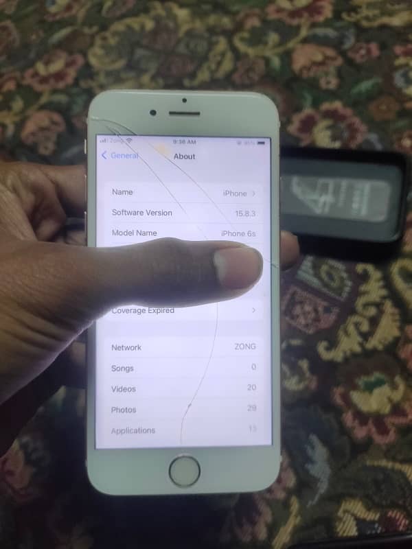 Iphone 6s 64gb PTA approved Batery 100 best timing Orignal pannel 2