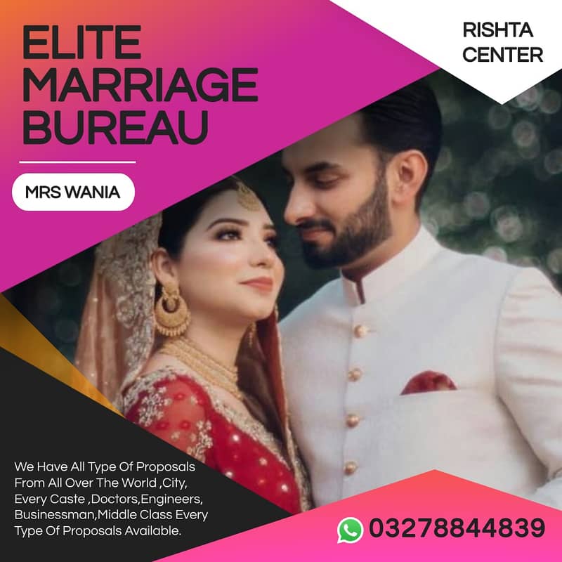 Marriage Bureau services Online rishta Pakistan & Abroad proposals 0