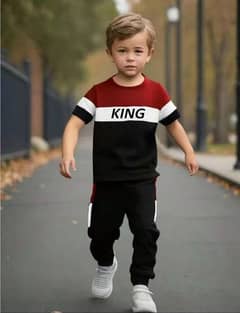 stylish micro tracksuit for kids -2pcs boys