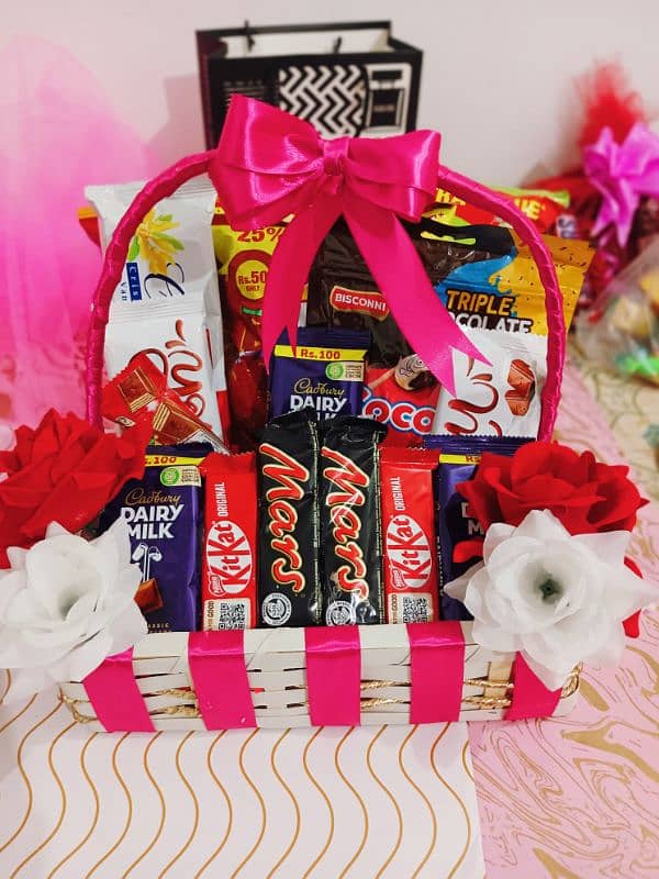 Valentine Day Gift Basket | Chocolate Basket | Surprise | 03269413521 5