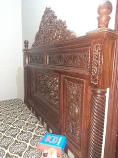 Pure wooden bed set