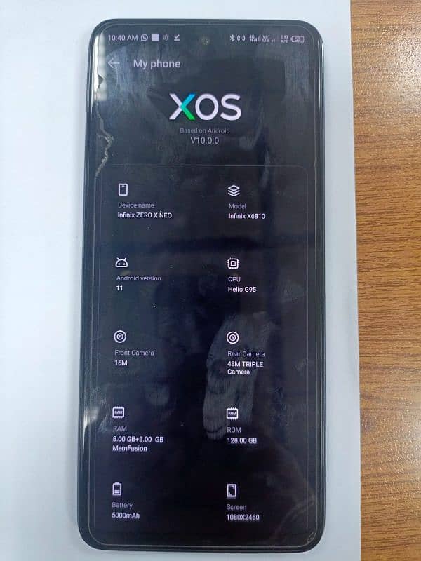 Infinix Zero X Neo 8+3 gb /256 gb 0