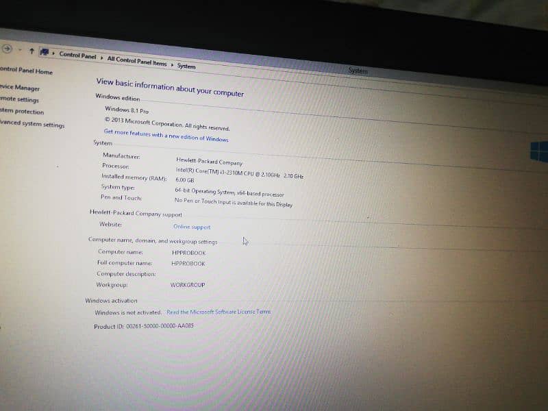 hp probook 6560B GOOD CONDITION A BIT OF SCRATCHES 6