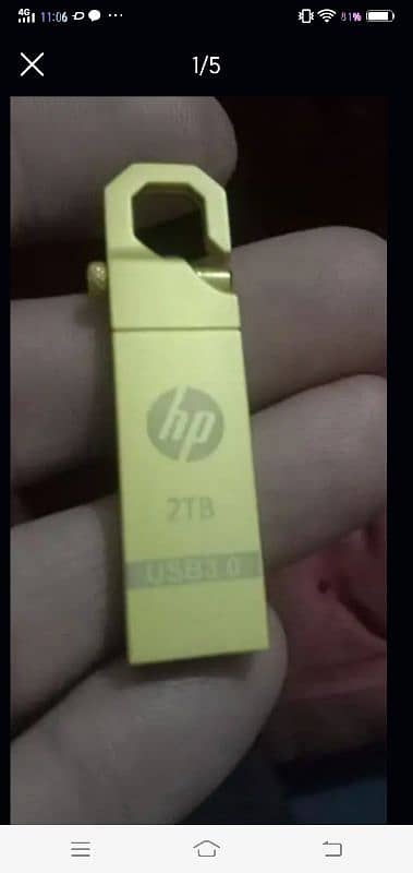 HP. . 2TB. . USB MADE IN MALAYSIA FULL NEW USDE NAHI HUA HY ABI TAK 0