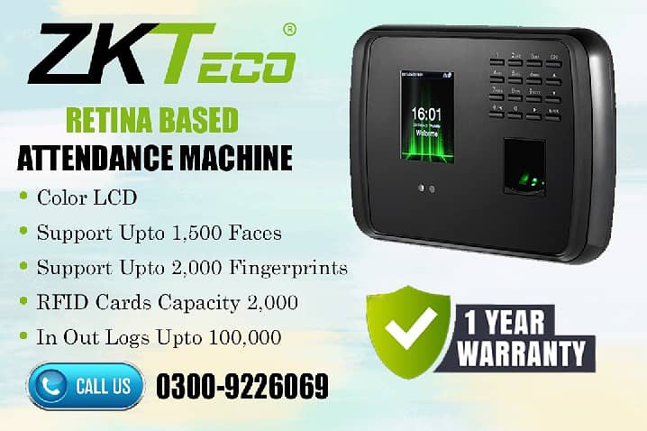 ZKTeco Attendance Machine In I. I Chundrigar Road 0