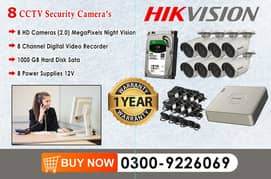 8 CCTV Cameras 2mp Set In DHA (HIK Vision)