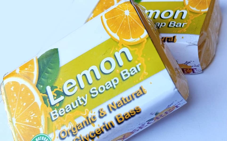 Herbal Natural & Organic Lemon Beuaty Soap Bar 90g 100% Original & Org 6