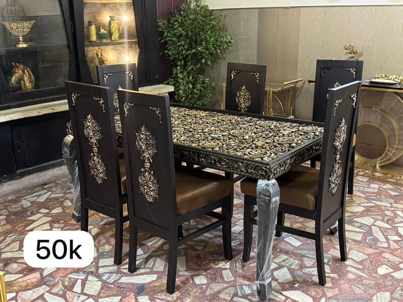 urgent ghar ka saman for sale bed set dining sofa set branded furnitu 13